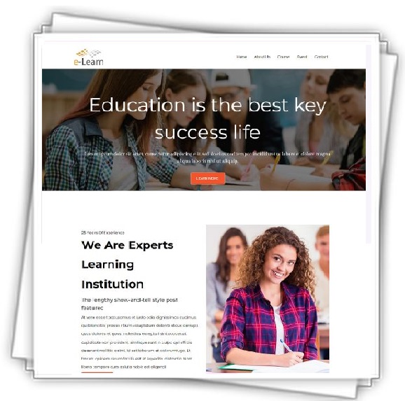 E-Learn Education and Training Institute Template