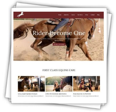 Templates Horse Riding